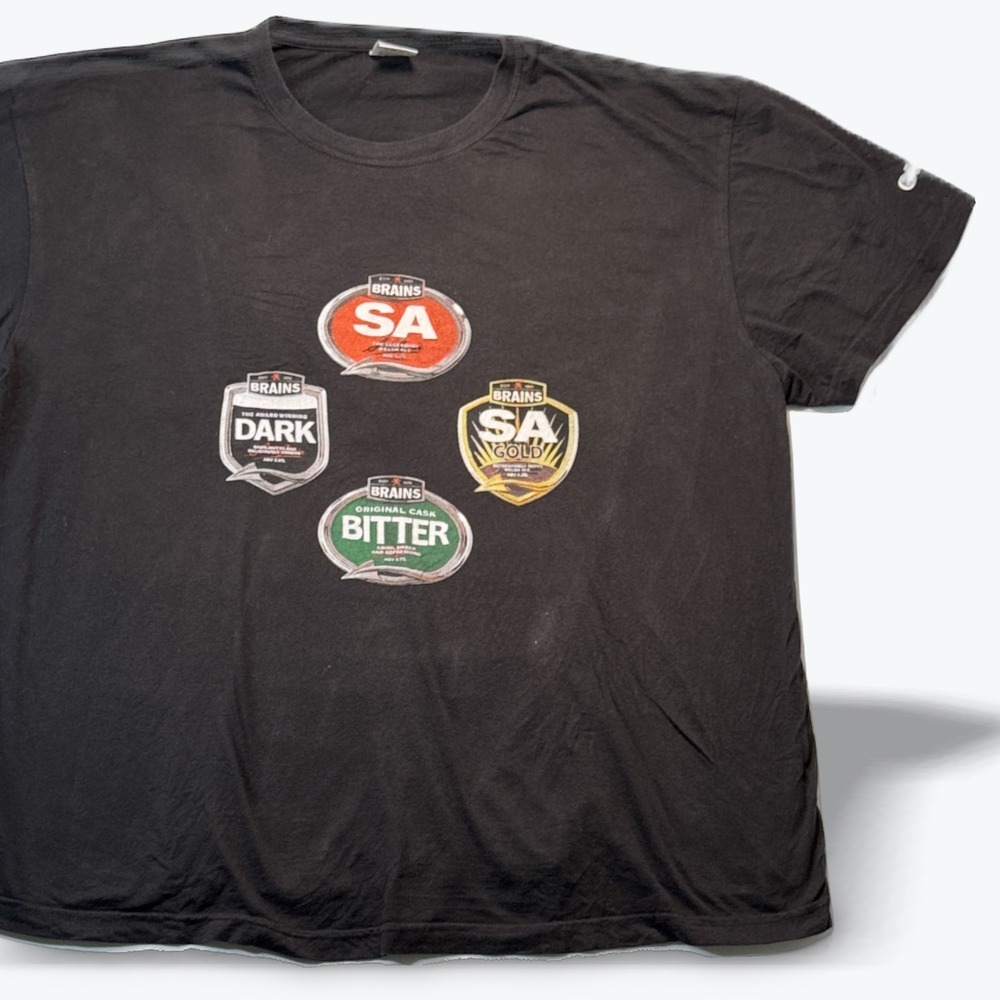 GBBF 2011 Brains Beer T Shirt Black XXXL Stedman Mens ST2000 Great British
